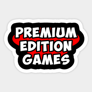 Premium Edition Games Logo Sticker